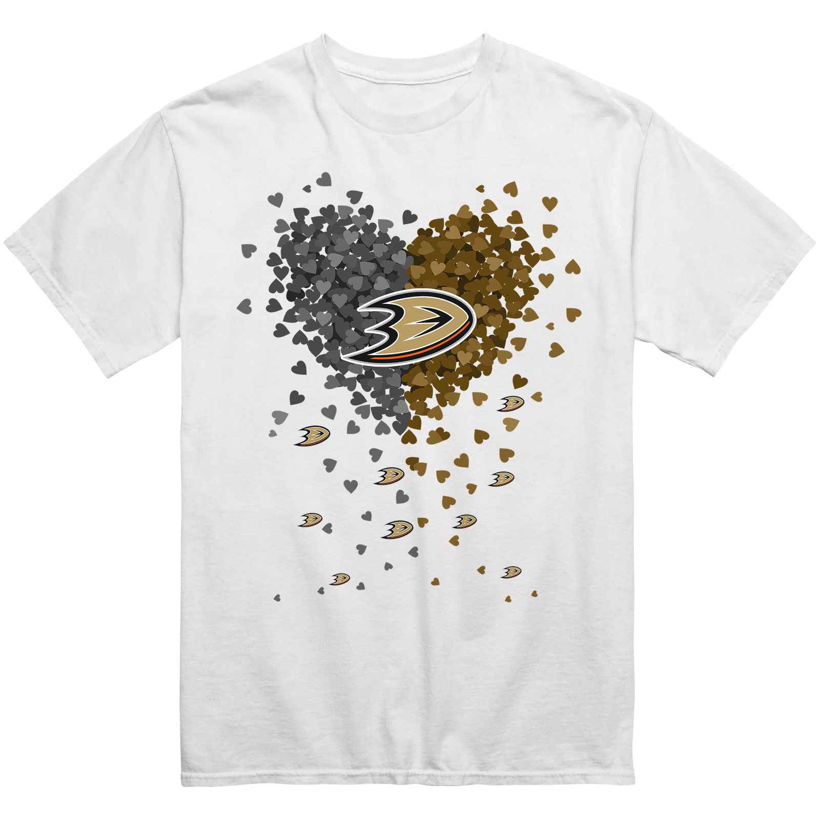 Anaheim Ducks Heart Explosion T-Shirt