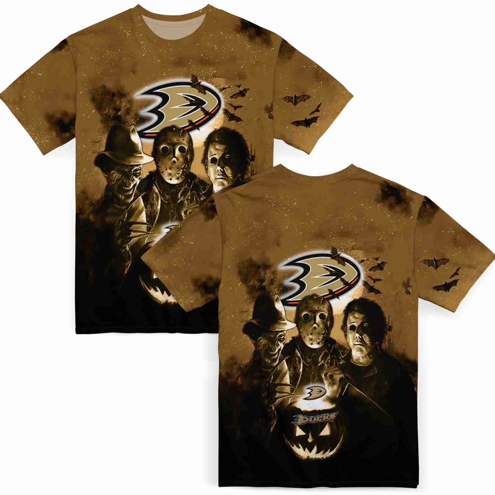 anaheim-ducks-horror-icons-gold-black-t-shirt-fashion-forward