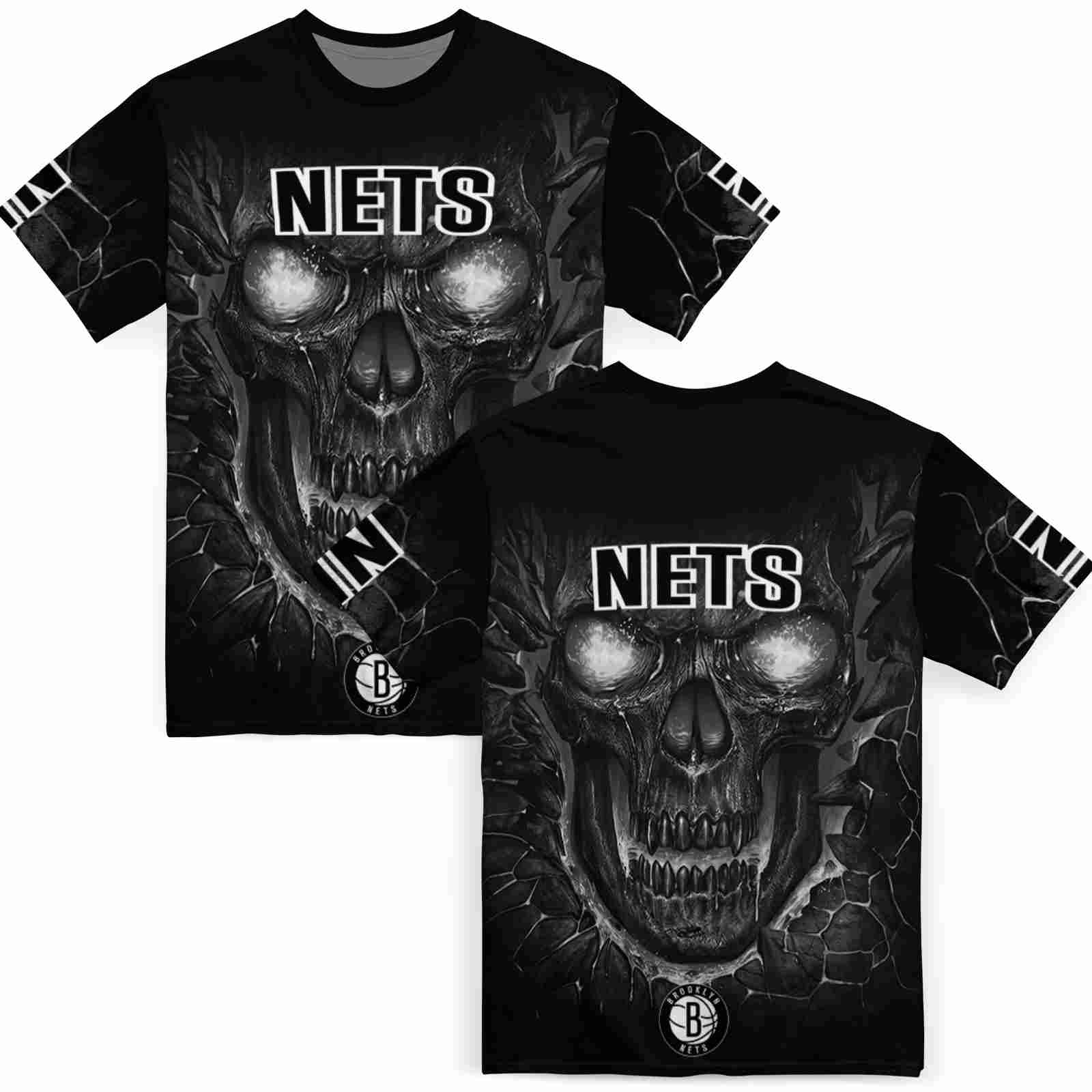 brooklyn-nets-fiery-skull-black-t-shirt-fashion-forward