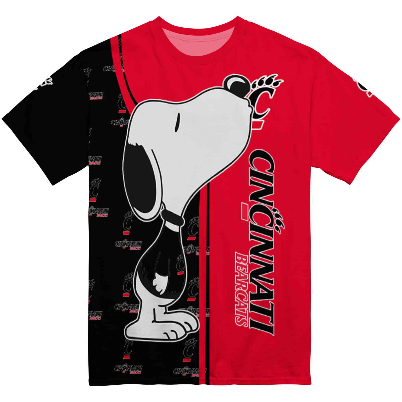 Cincinnati Bearcats Snoopy Graphic Red T-Shirt