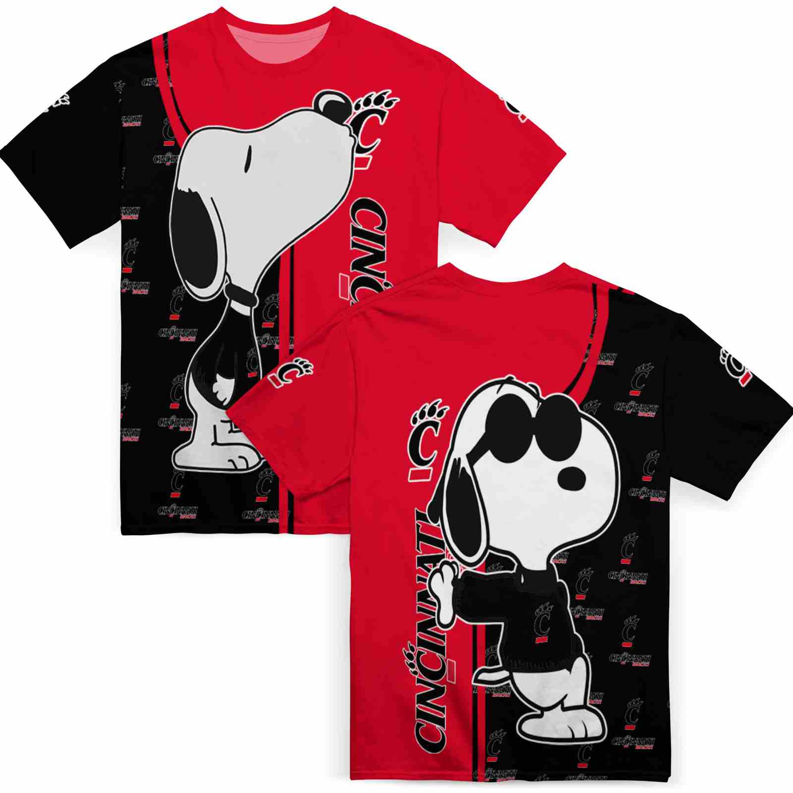 cincinnati-bearcats-snoopy-graphic-red-t-shirt-fashion-forward