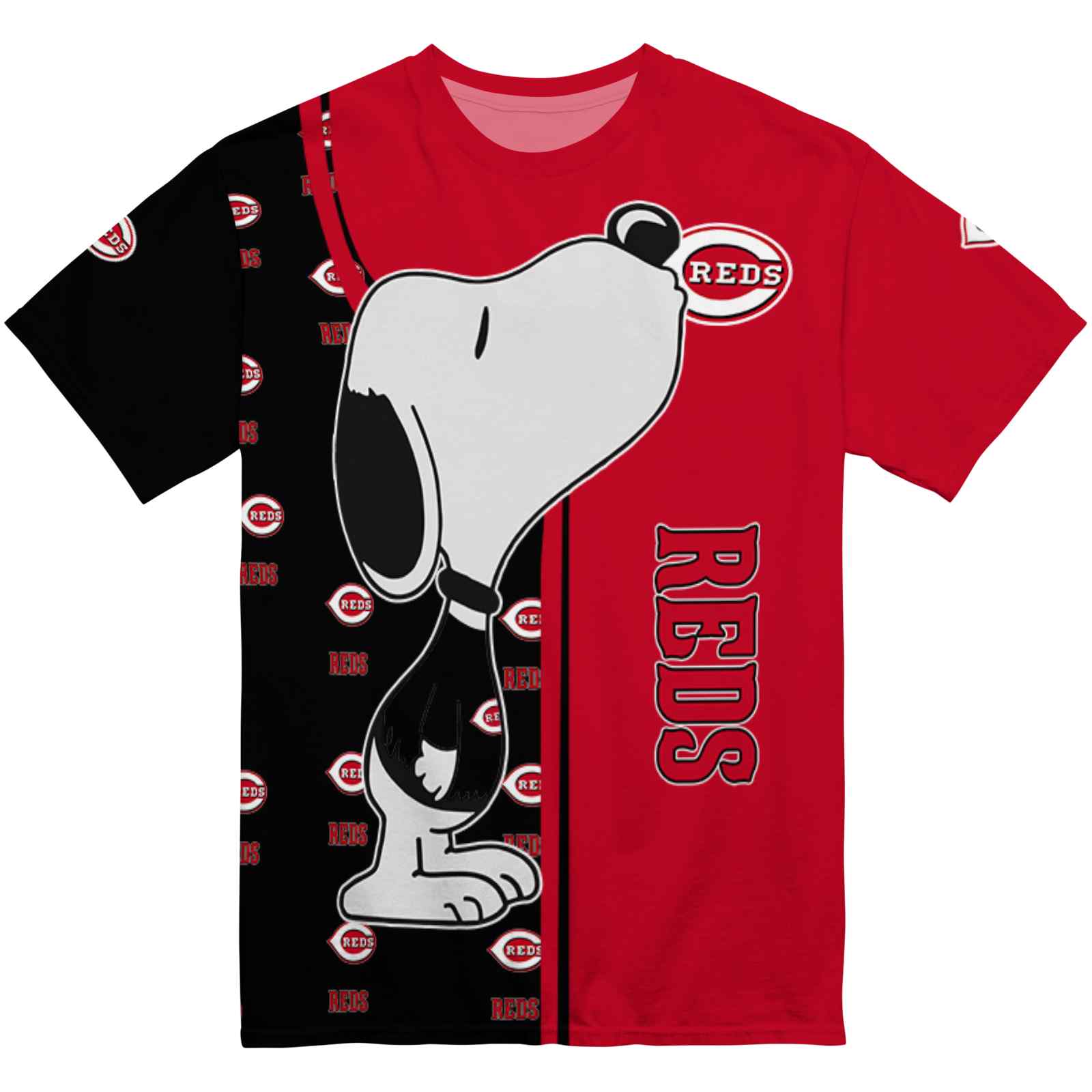 Cincinnati Reds Snoopy Graphic Red T-Shirt