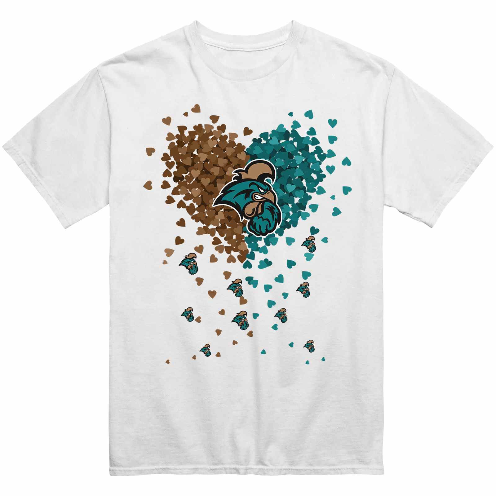 Coastal Carolina Chanticleers Heart Explosion T-Shirt