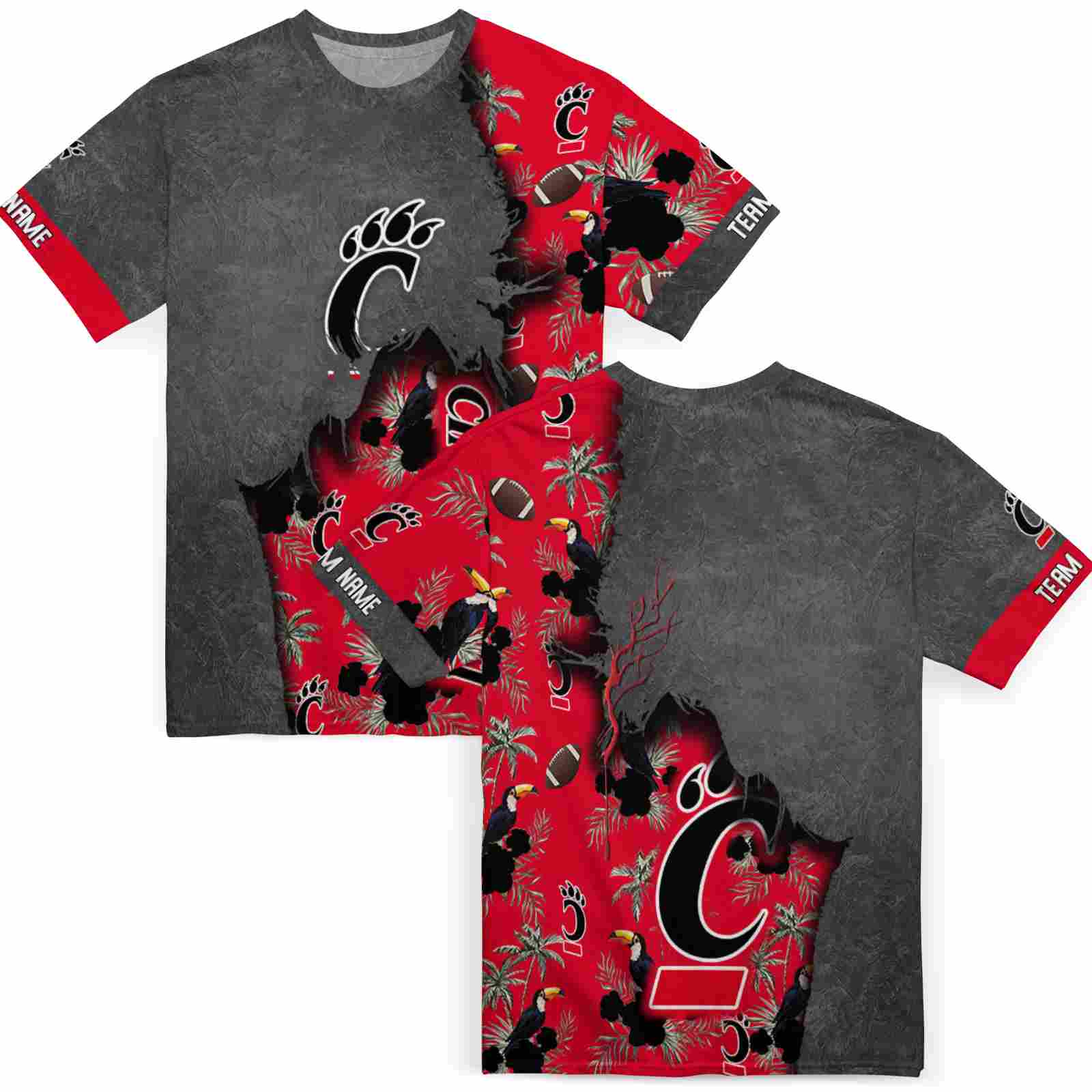 custom-cincinnati-bearcats-tropical-scene-black-t-shirt-fashion-forward