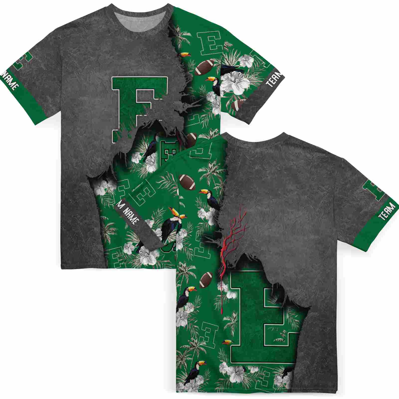 customized-eastern-michigan-eagles-tropical-scene-white-t-shirt-fashion-forward