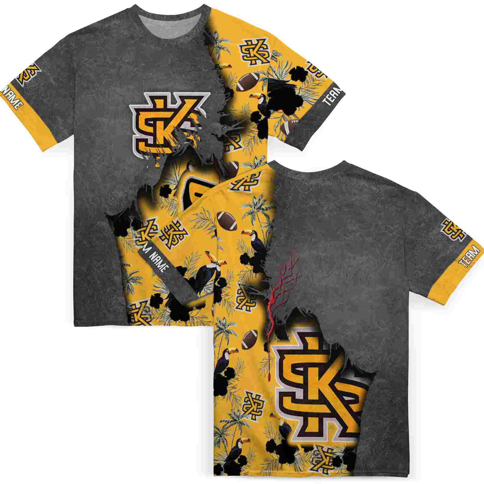 customized-kennesaw-state-owls-tropical-scene-black-t-shirt-fashion-forward-4