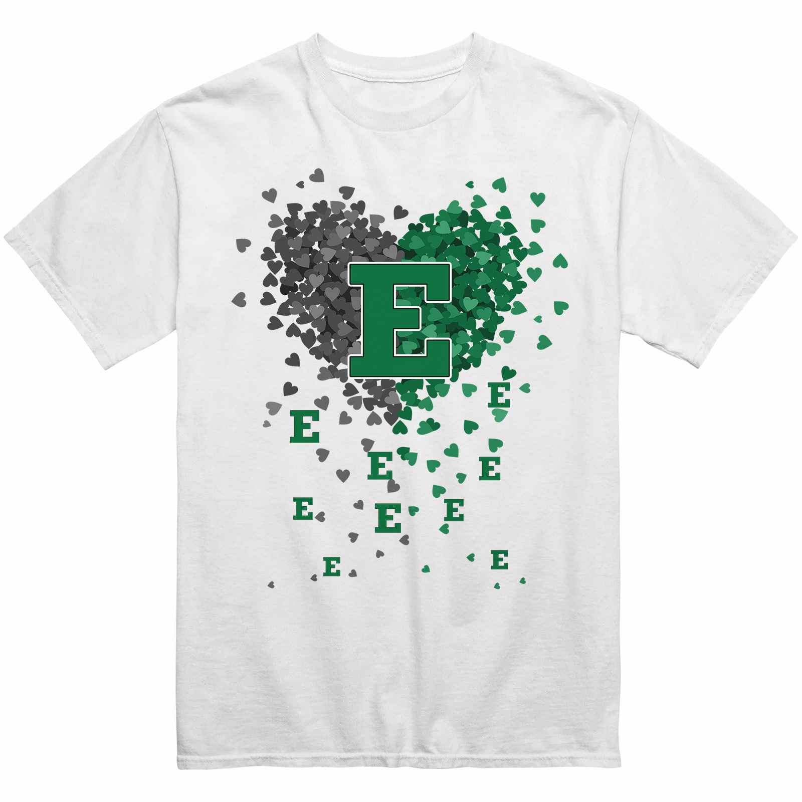 Eastern Michigan Eagles Heart Explosion T-Shirt