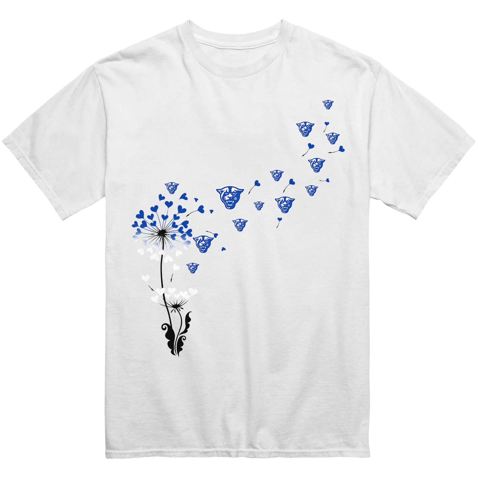 Georgia State Panthers Heart Dandelion T-Shirt