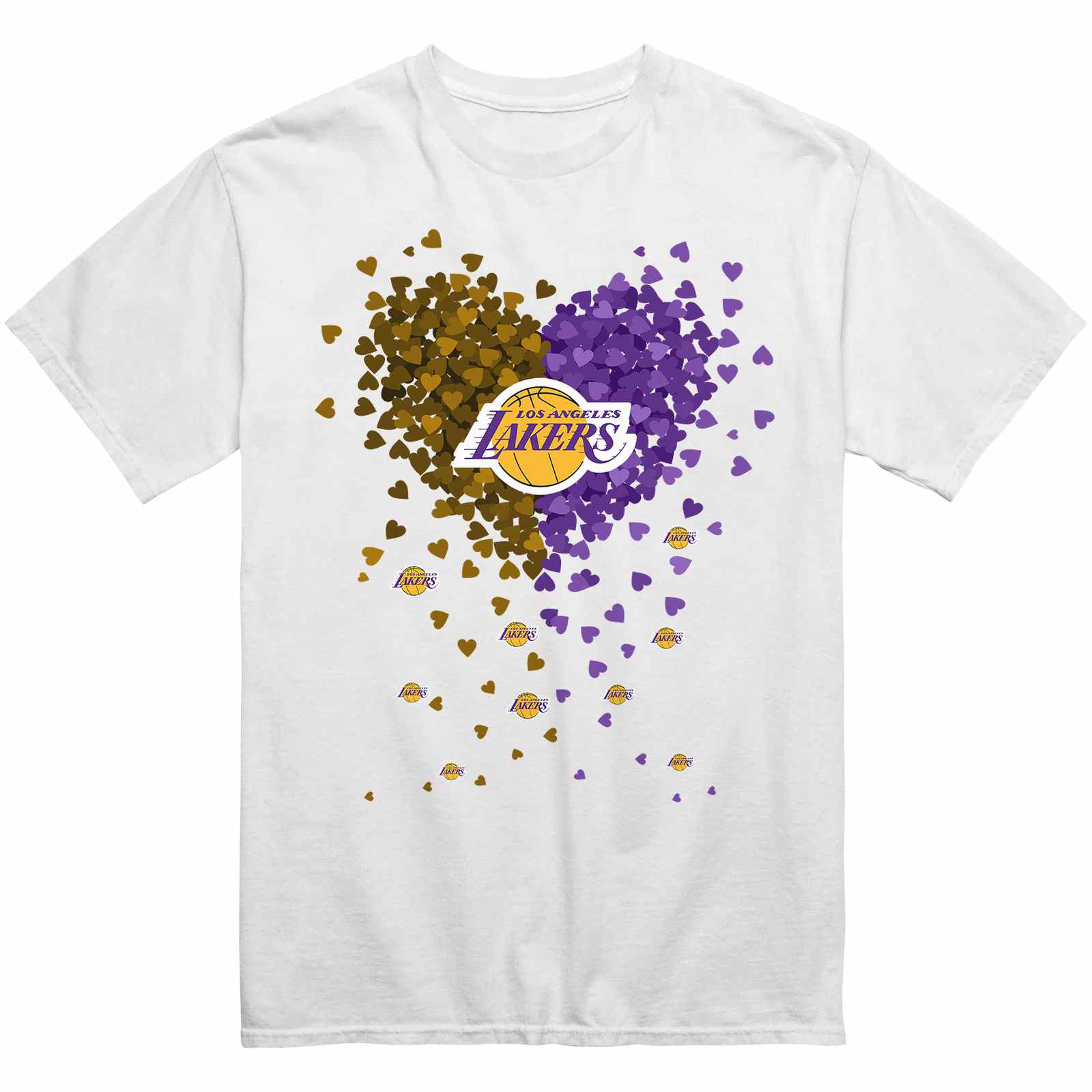 Los Angeles Lakers Heart Explosion T-Shirt