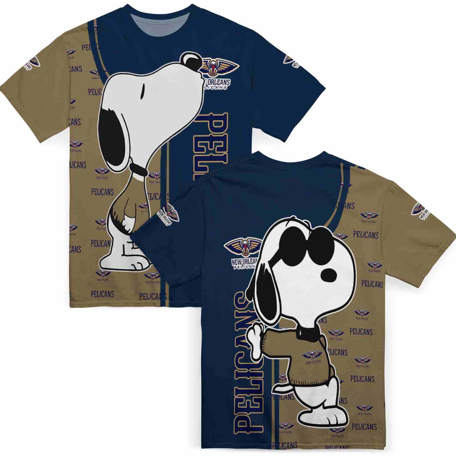 new-orleans-pelicans-snoopy-graphic-navy-t-shirt-fashion-forward-4