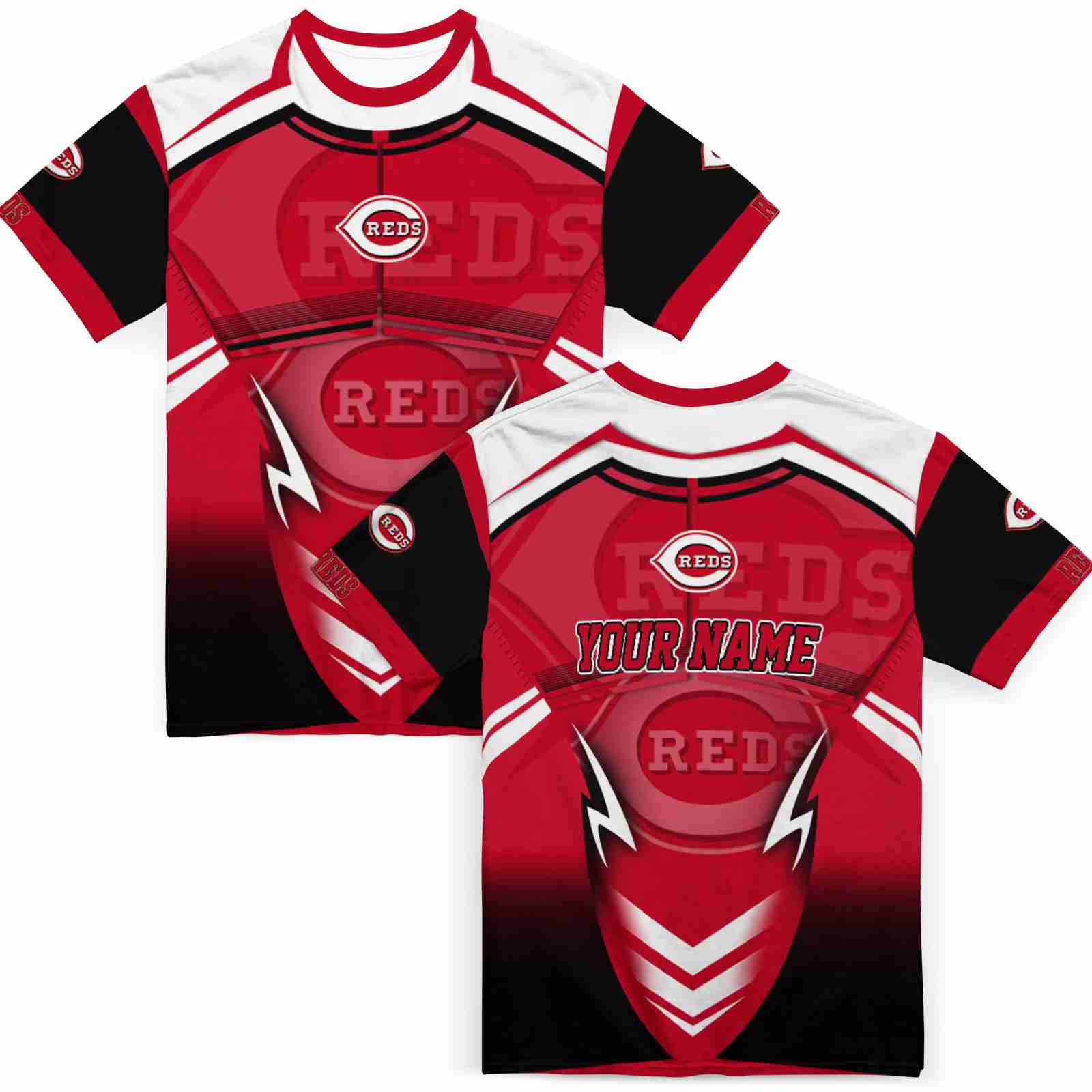 personalized-cincinnati-reds-futuristic-armor-red-black-white-t-shirt-fashion-forward