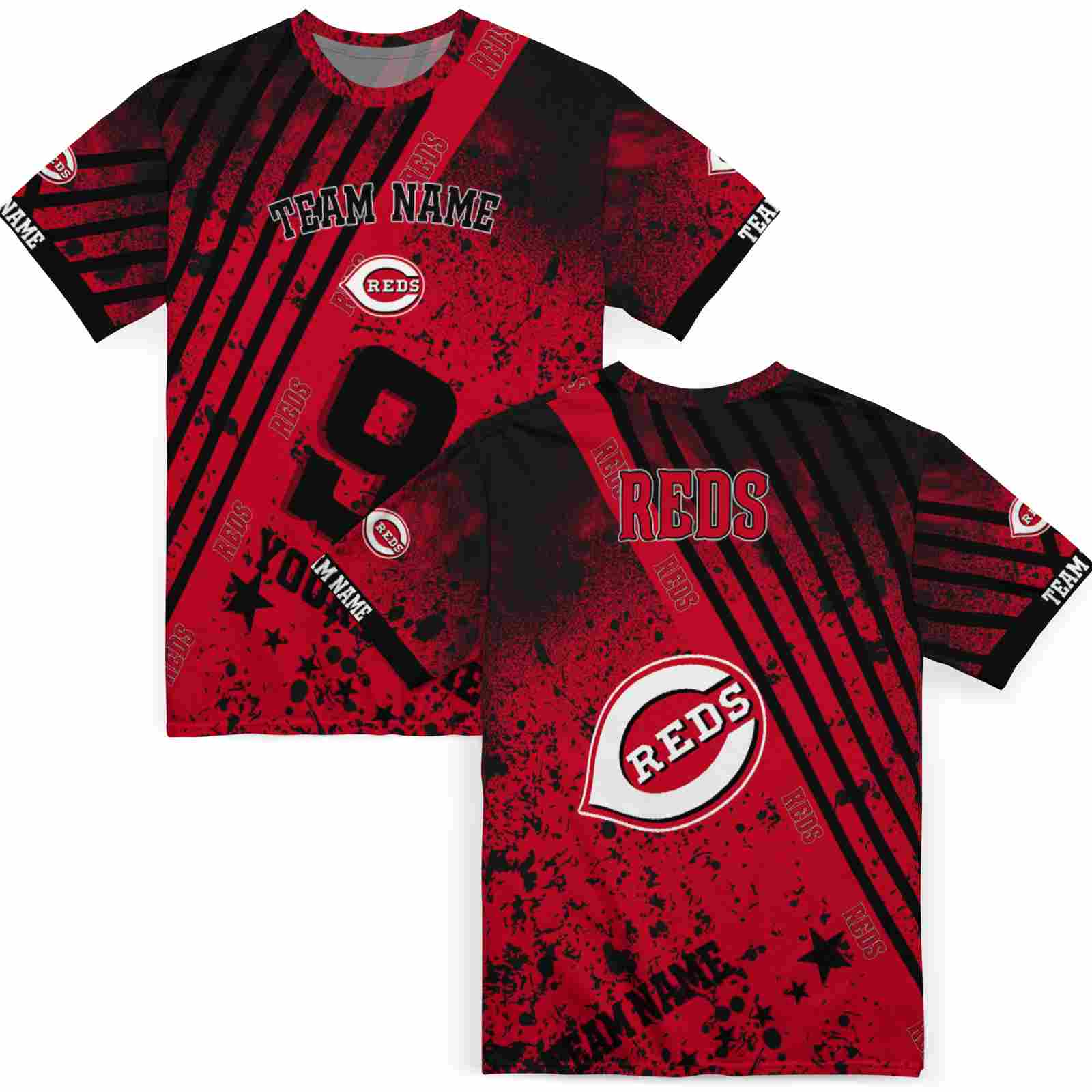 personalized-cincinnati-reds-splatter-art-red-black-t-shirt-fashion-forward