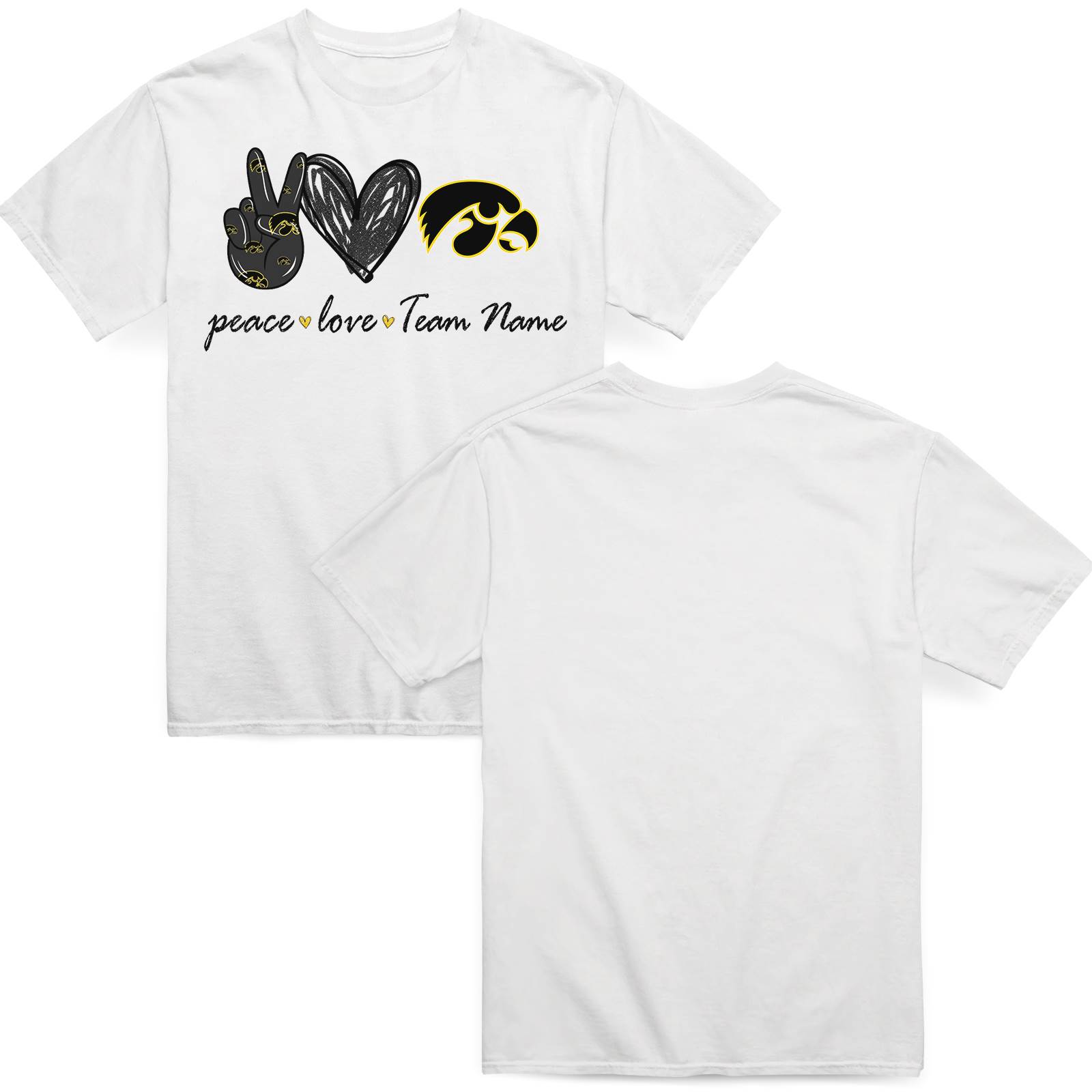 personalized-iowa-hawkeyes-peace-love-t-shirt-fashion-forward