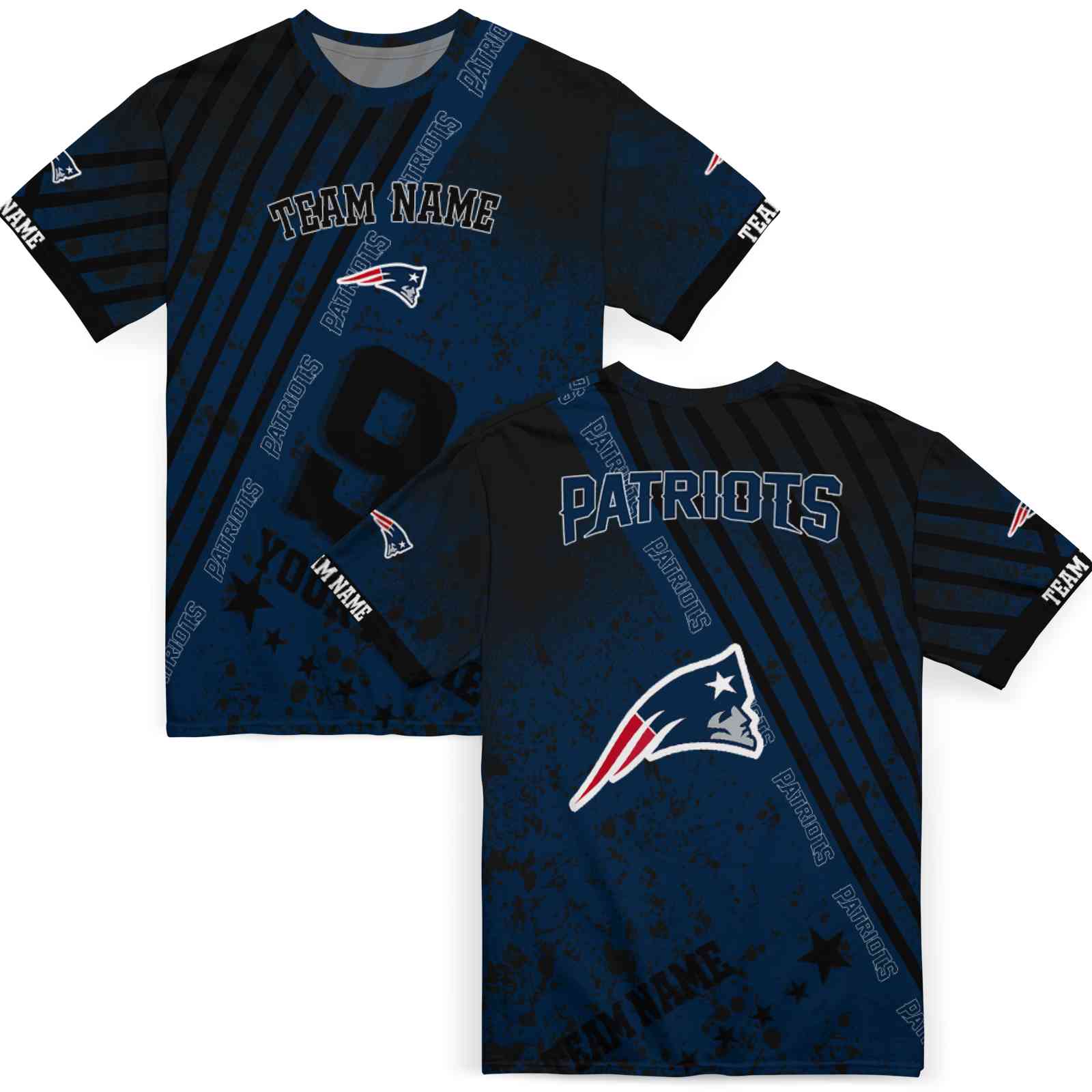 personalized-new-england-patriots-splatter-art-blue-black-t-shirt-fashion-forward