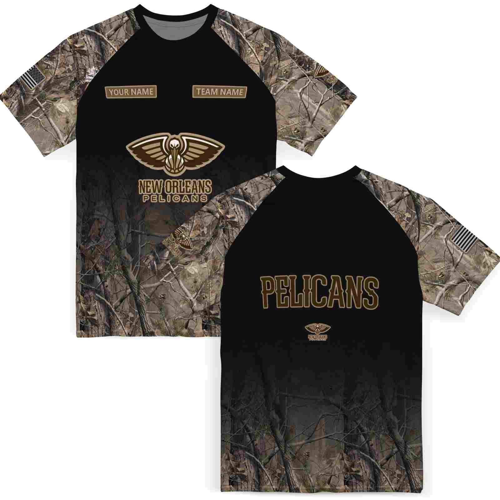 personalized-new-orleans-pelicans-tree-branches-black-t-shirt-fashion-forward