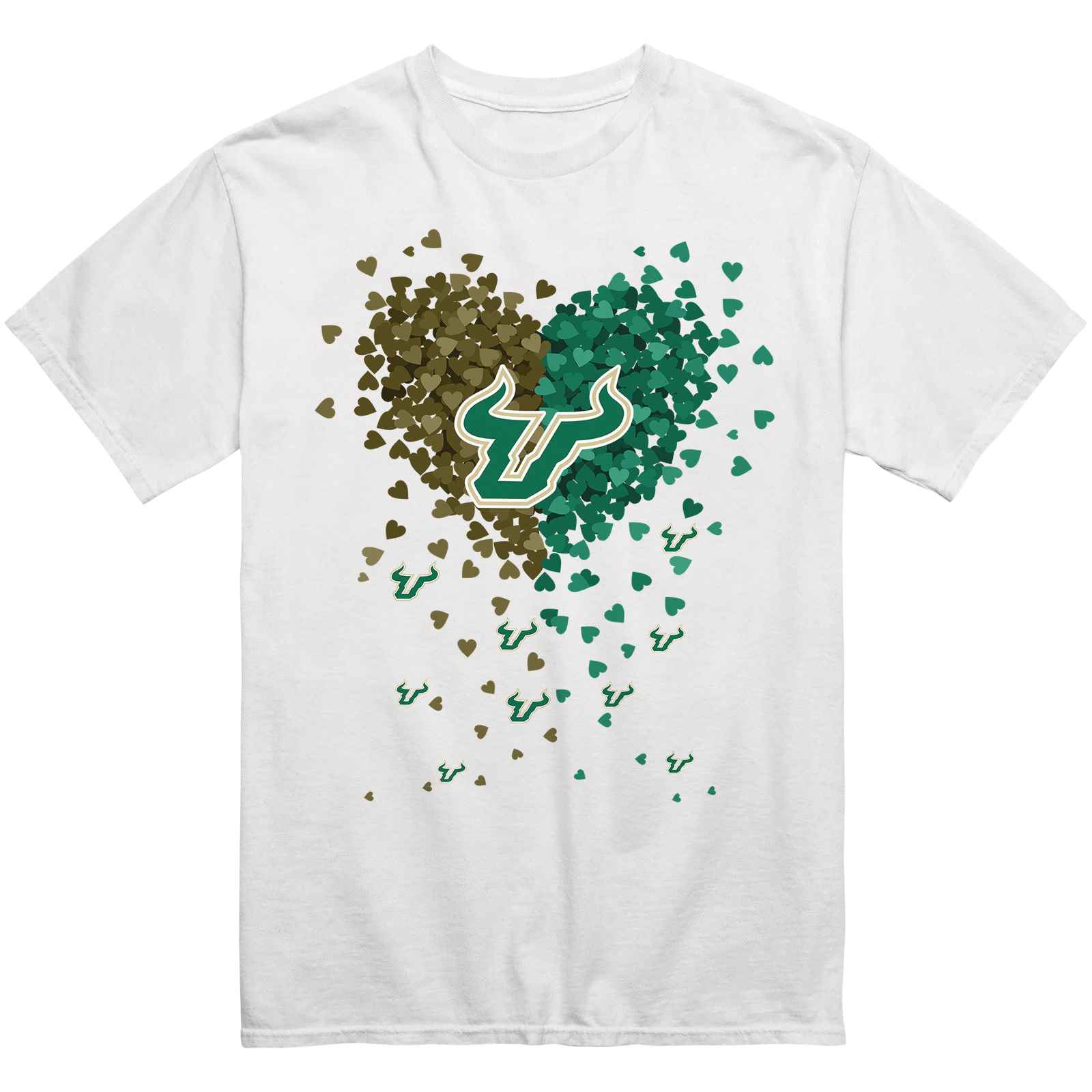 South Florida Bulls Heart Explosion T-Shirt