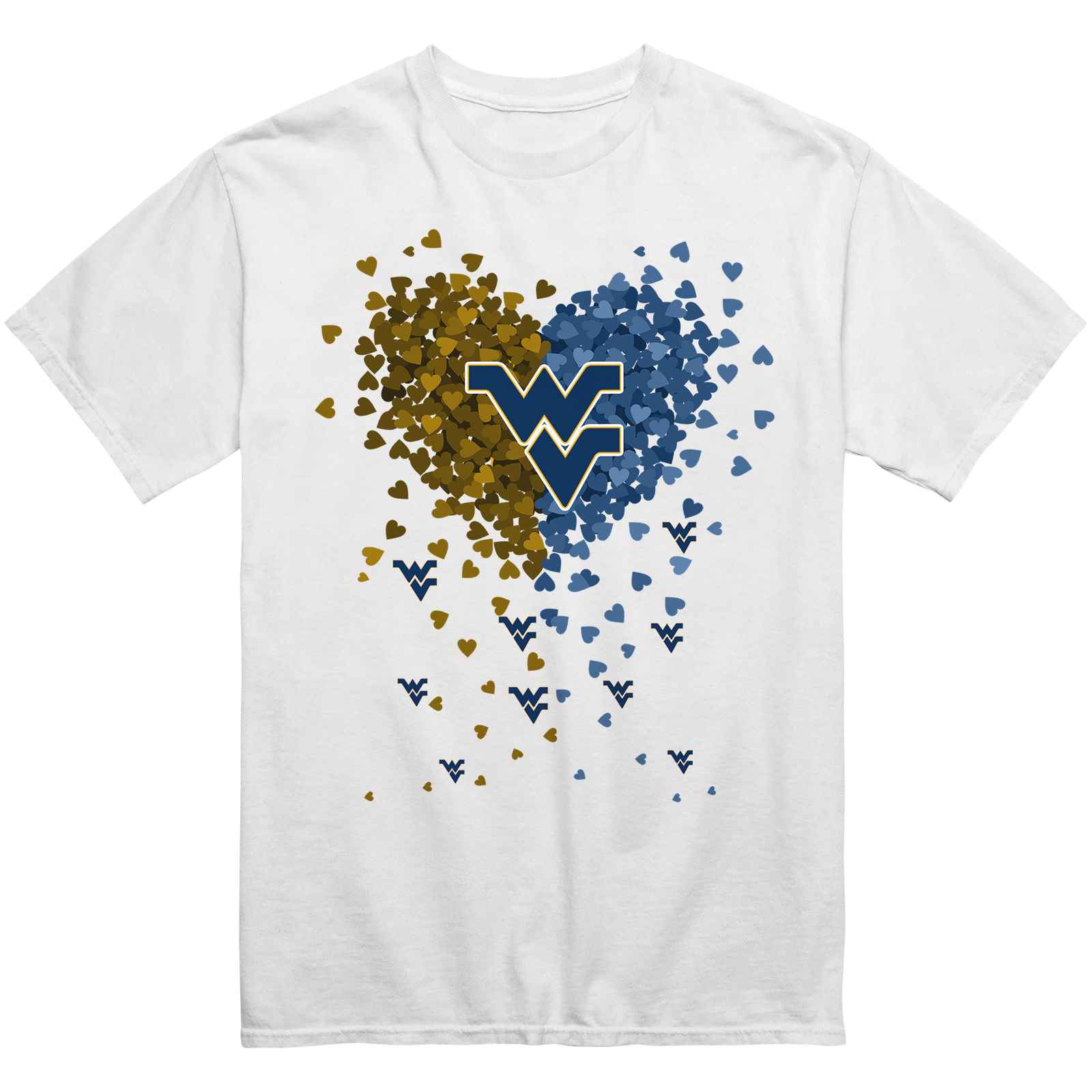 West Virginia Mountaineers Heart Explosion T-Shirt