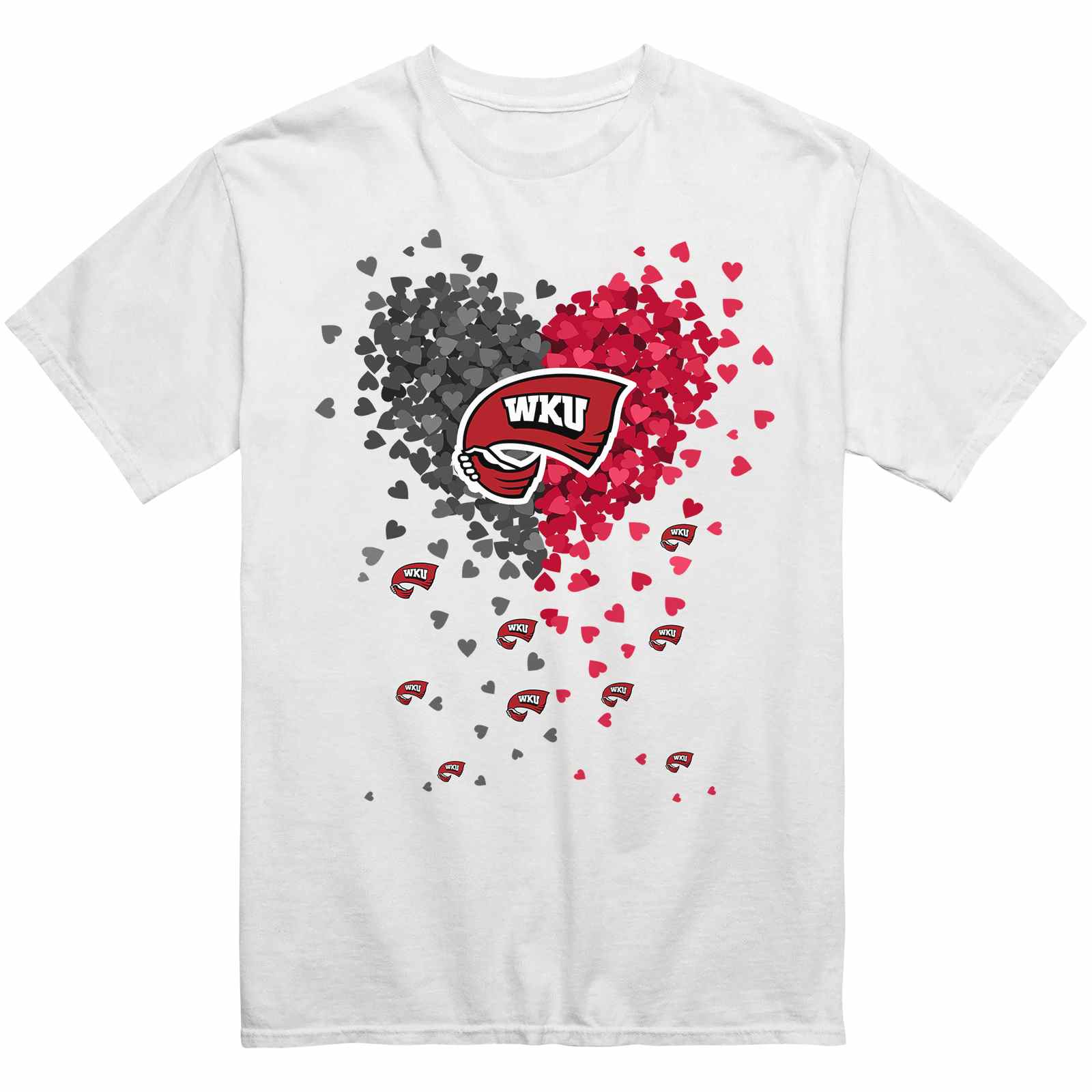 Western Kentucky Hilltoppers Heart Explosion T-Shirt